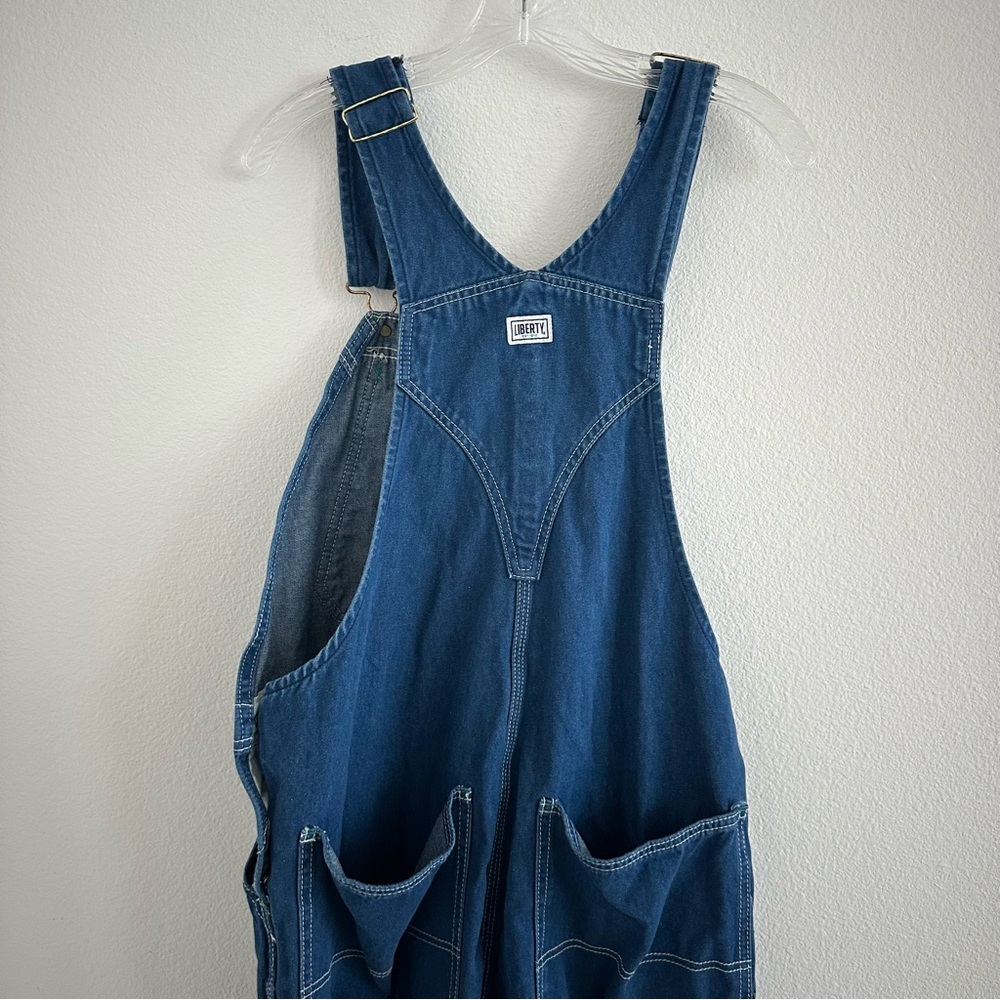 Liberty Men’s Blue Workwear Carpenter Denim Overalls Size: 34x30 - Picture 9 of 13